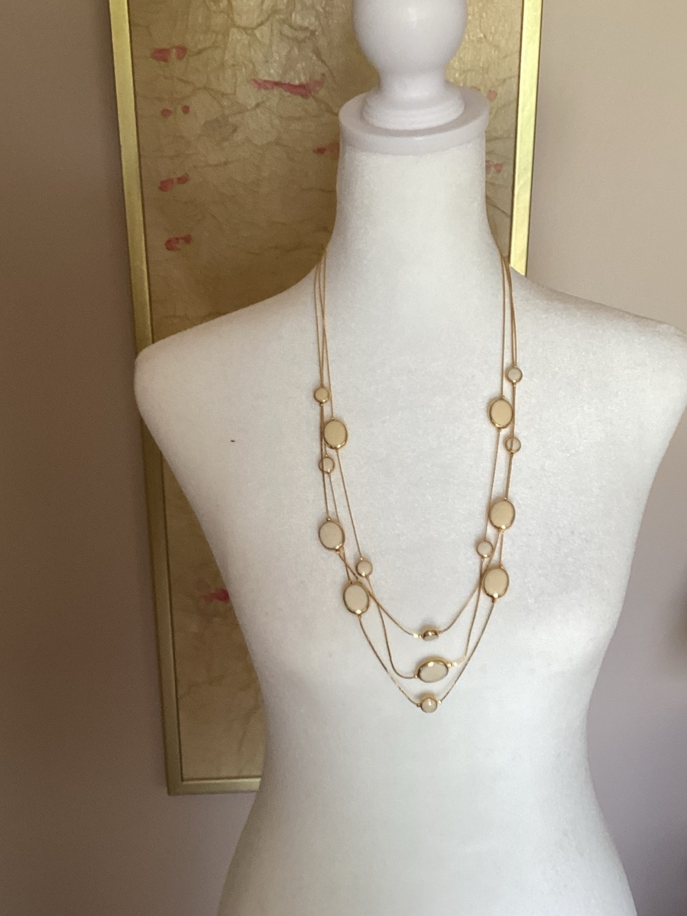 Gold Multi-Layer Circle Pendant Necklace - Women Jewelry